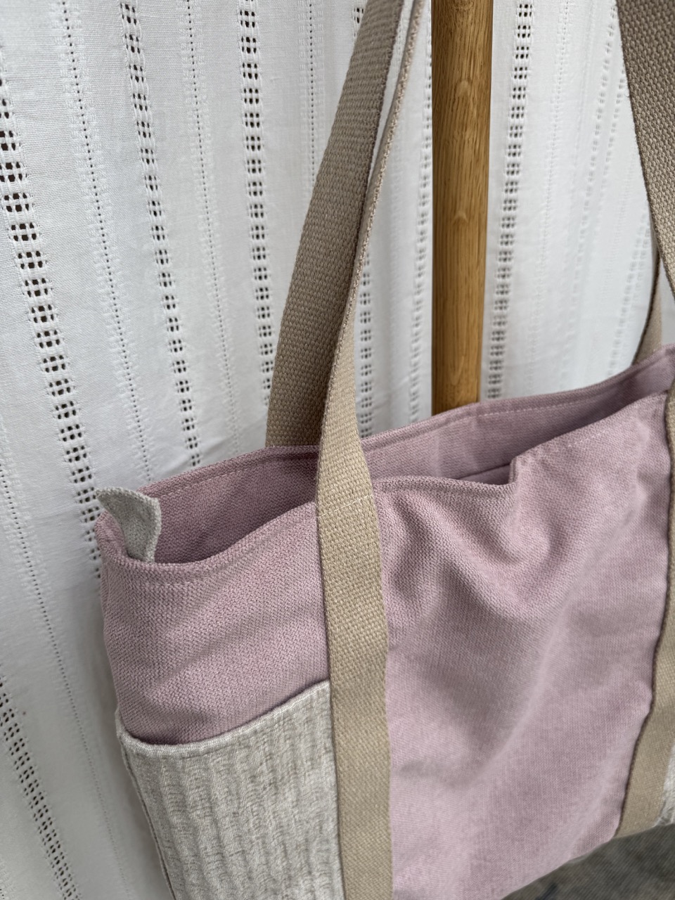 torba tote różowy - obrazek 3