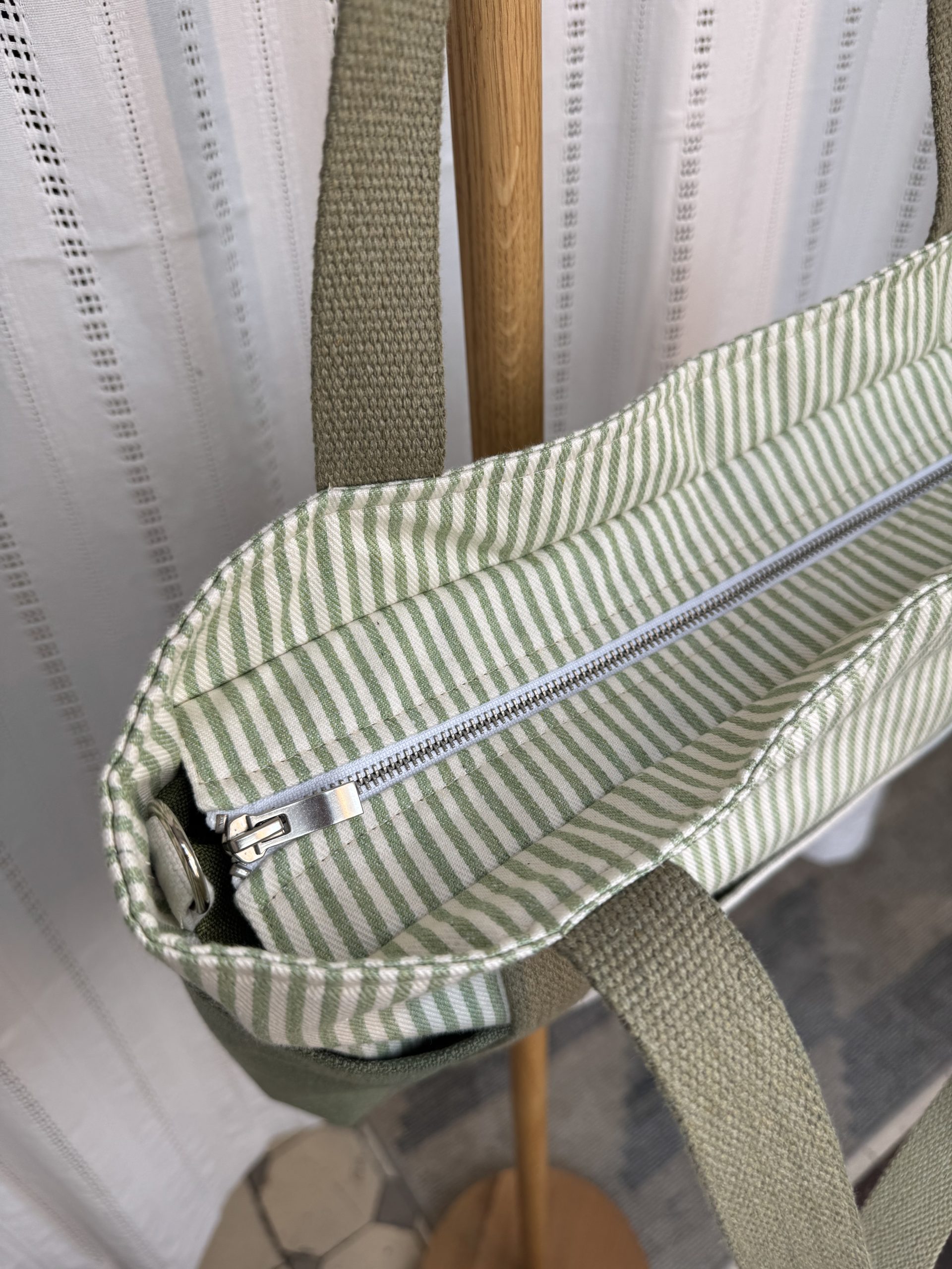 torba zielone paski - obrazek 3