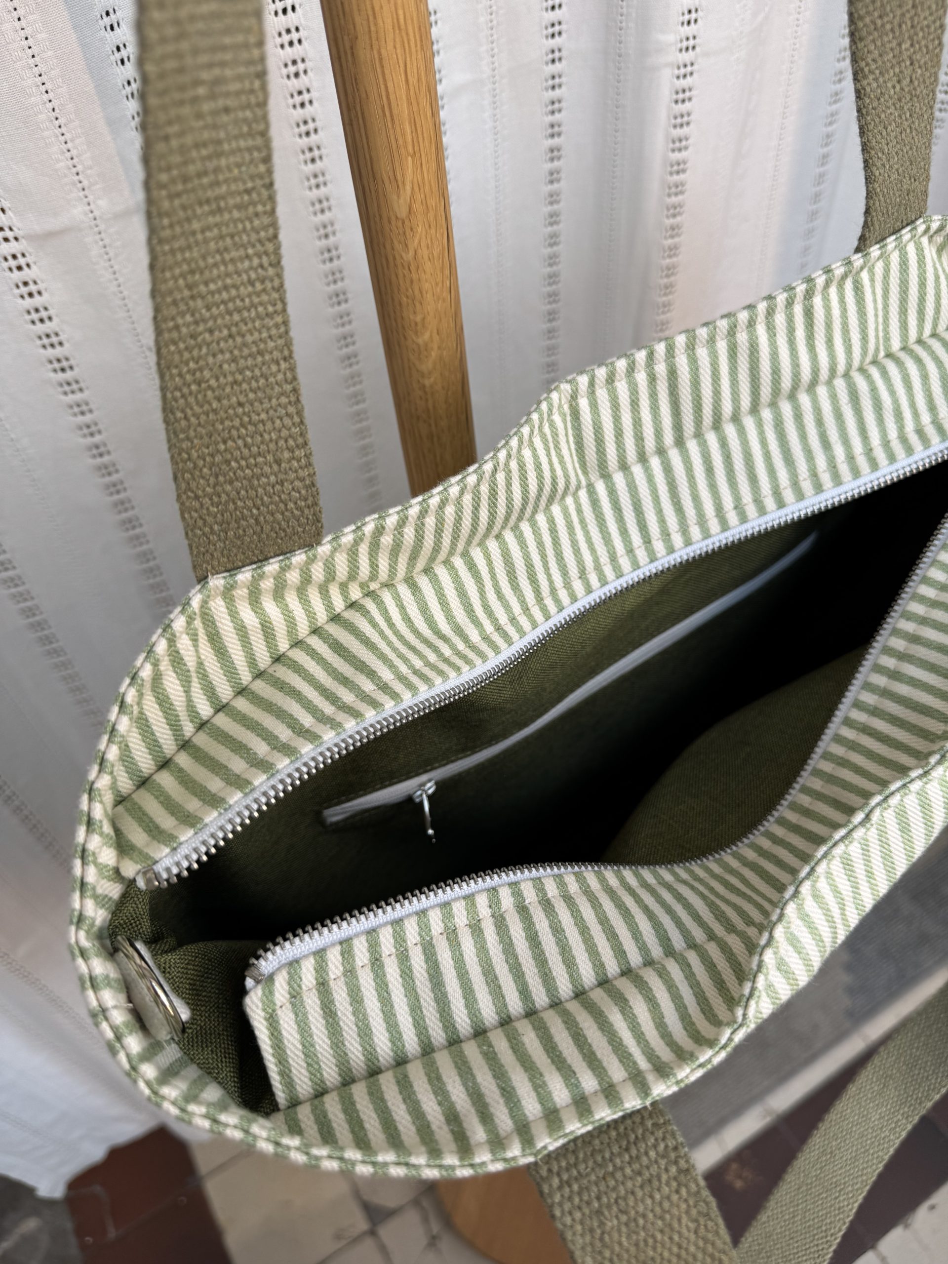 torba zielone paski - obrazek 4